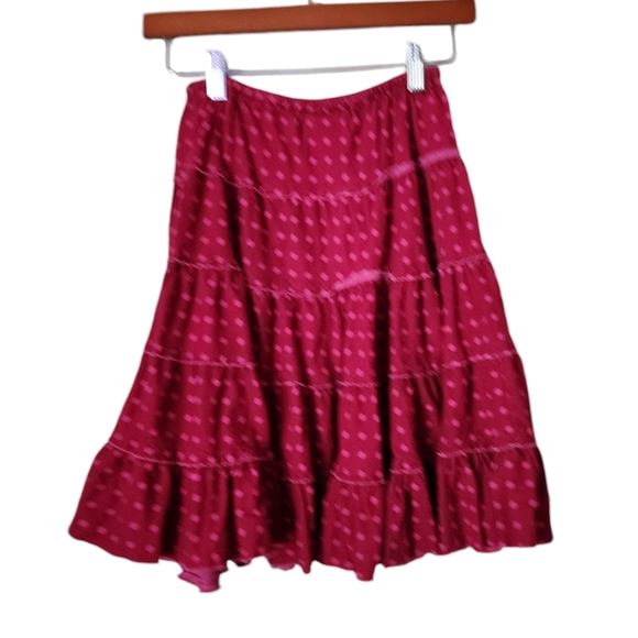 MINI BODEN corduroy kids skirt in pink polka dot size 7-8Y - Picture 2 of 7